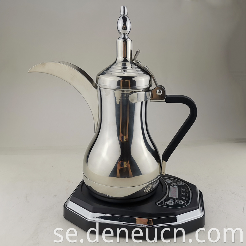 Electric 800W 1200W 1800W Arabiskt kaffe- och te -tillverkare i guldfärg 400 ml 600 ml 1000 ml